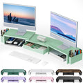 gianotter dual monitor stand riser with drawer and, main product view