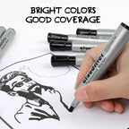 cloudriver Permanent Markers 96 Count, Chisel Tip, Premium Smear Proof Markers - Image 5