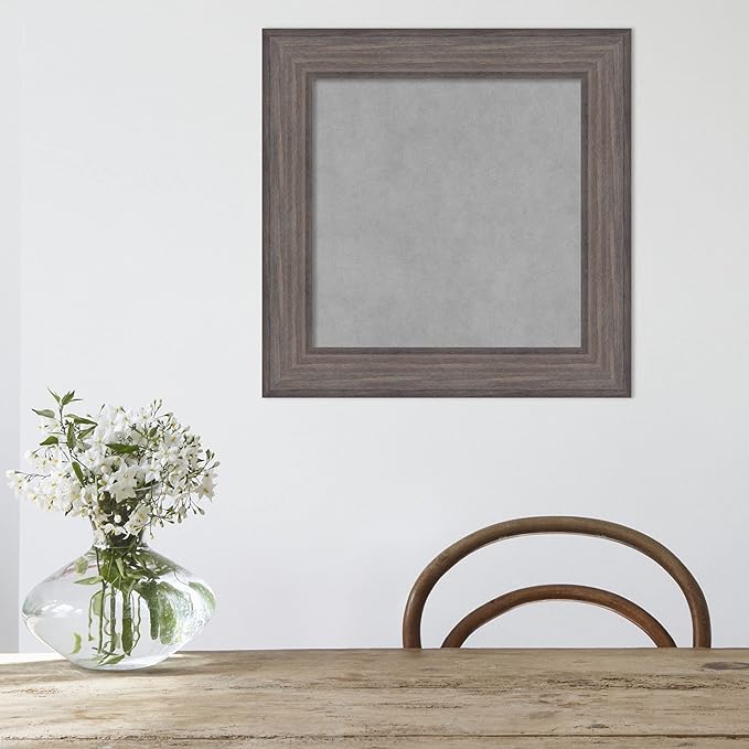 Amanti Art Grey Framed Magnetic Board 21x21 Small Vision Board - Image 6