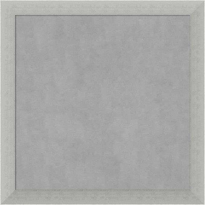 Amanti Art Silver Framed Magnetic Board 14x14 X-Small Vision Board by AmantiArt