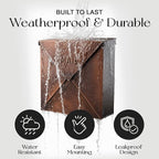 NACH Mailboxes for Outside Wall Mount, Waterproof Mailboxes for Outside - Image 3