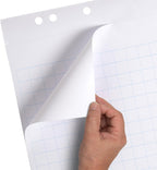 LANDRÉ Flipchart Paper Squared 20 Sheets per Pad 6 Holes Pack of 5