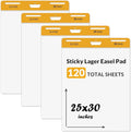 SUNEE Sticky Easel Pads, 25x30 Inches, 30 Sheets/Pad, 4 Pack – Self Stick Flip by SUNEE