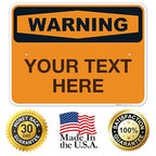 Custom Warning Sign, OSHA Sign, 18x24 Inches, Rust Free .063 Aluminum, Fade - Image 8