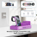 600w Charging Station for Multiple Devices, 15 in 1 Wireless Charger - Image 5