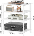 LELELINKY 4-Tier AV Media Player Stand, Stereo Stand, Modern Audio Shelf - Image 3