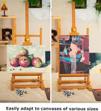 DJAR H- Frame Tabletop Painting Easel, Adjustable Solid Beech Wood Desktop Art - Image 5