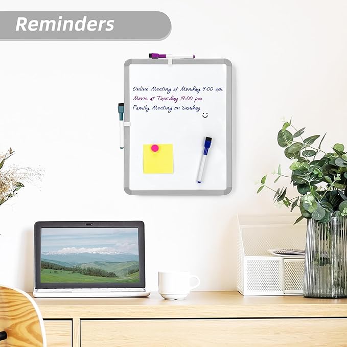 VUSIGN Small White Board Dry Erase, Mini Whiteboard - Image 3