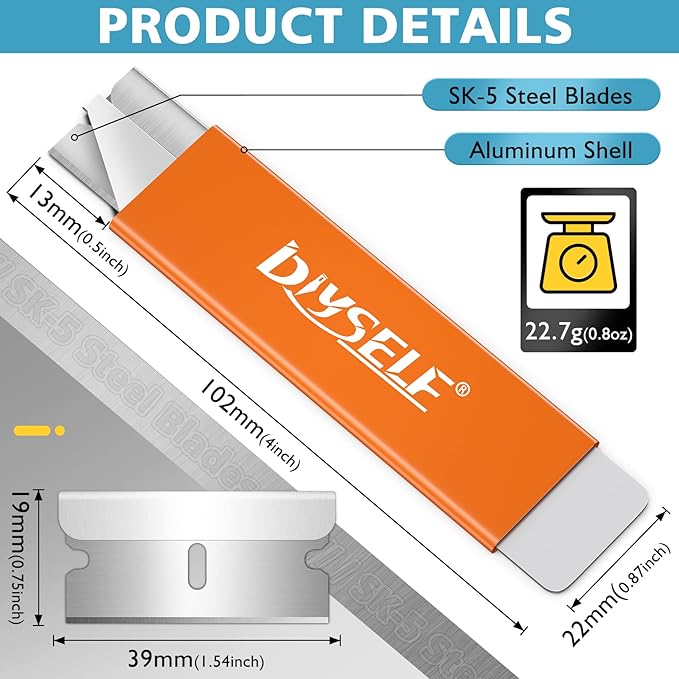 DIYSELF 24-Pack Utility Knife, Retractable Box Cutter - Image 5