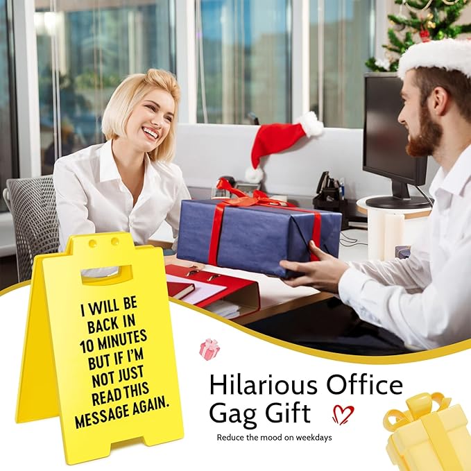 Smilelife Funny Office Cubicle Decor Will Be Back In 10Minutes Desk Sign Team - Image 7