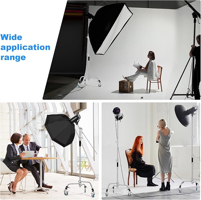 Soonpho Adjustable 10ft/3.3m Heavy Duty Light Stand - Image 8
