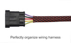 100ft - 1/4 inch PET Expandable Braided Sleeving – BlackRed – Alex Tech Braided - Image 3
