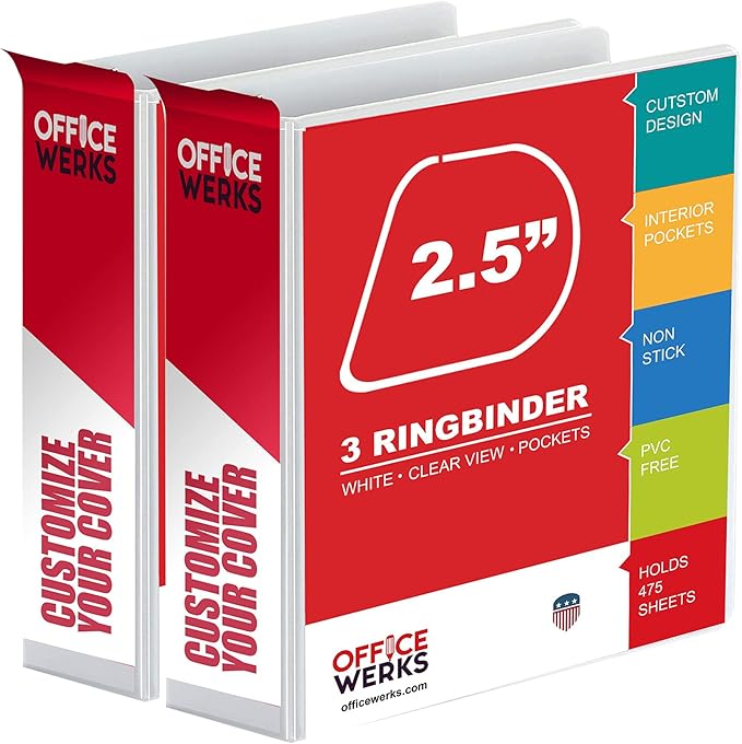 Ring Binder Depot 3, Professional Angle D Ring Binder 2.5 Inch, Presentation by Unknown