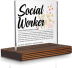 Social Worker Gifts, Thank You Desk Sign by Pariveca