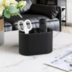 MEIBOOCH PU Leather Pen Holder for Desk, Small Remote Control Holder Pencil Cup - Image 5