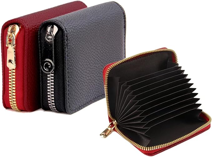 PRIVILLA 2 Pcs Credit Card Holder and business card holder，Sd Card Holder Each by PRIVILLA