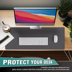 K KNODEL Felt Desk Mat, Large Desk Pad Protector, Office Computer Desk Mat - Image 7