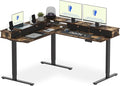 FLEXISPOT 63" L Shaped Standing Desk Electric Corner Table by FlexiSpot
