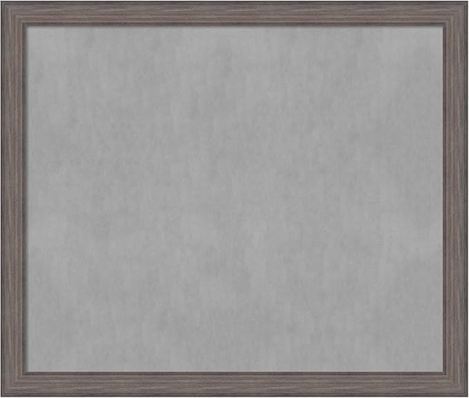 Amanti Art Grey Framed Magnetic Board 45x53 Oversize Vision Board by AmantiArt