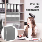 Henoyso 48 Pcs 3 Ring Binder 0.5 Inch Round Fits Letter Size 8.5'' x 11'' Paper - Image 5