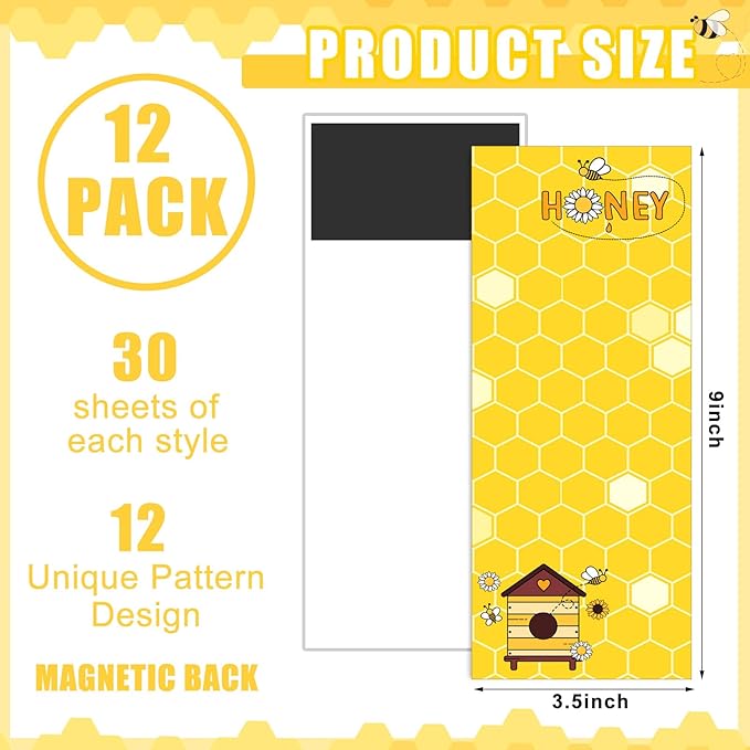 Gersoniel 12 Packs Magnetic Notepads - Image 2