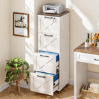 vabches vertical farmhouse locking rolling file cabinet, office shown in use
