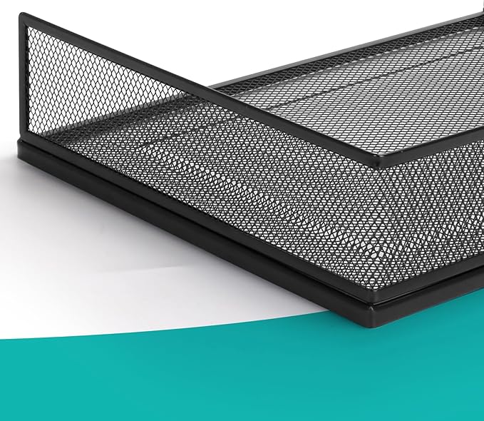 AZFUNN Wire Mesh Letter Trays Paper Tray Desk File Organizer, 2 Pack Stackable - Image 6
