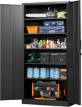 letaya metal garage storage cabinets with lock-72 tall, main product view