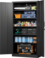 letaya metal garage storage cabinets with lock-72 tall, main product view