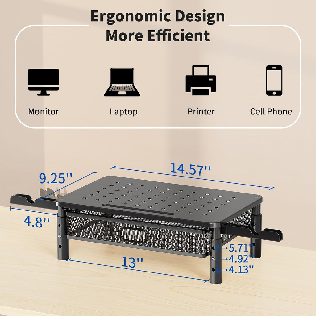 zimilar 2 pack monitor stand riser with metal, package contents