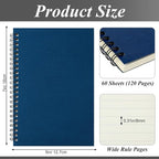 Leelosp 12 Pack Small Spiral Notebook 5 x 7 Inch Lined College Ruled Spiral - Image 3