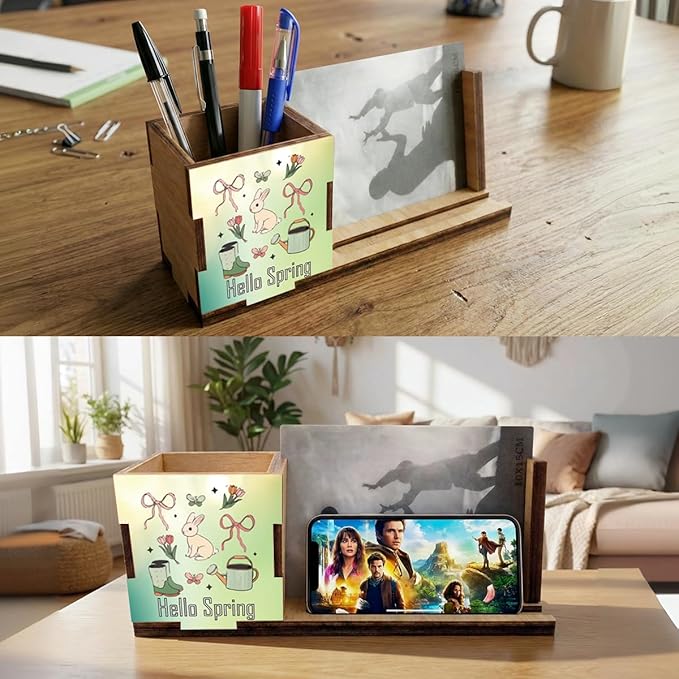 ZXAZXA Pen Holder for Desk Office Desk Accessories Multi-functional Office Pen - Image 4