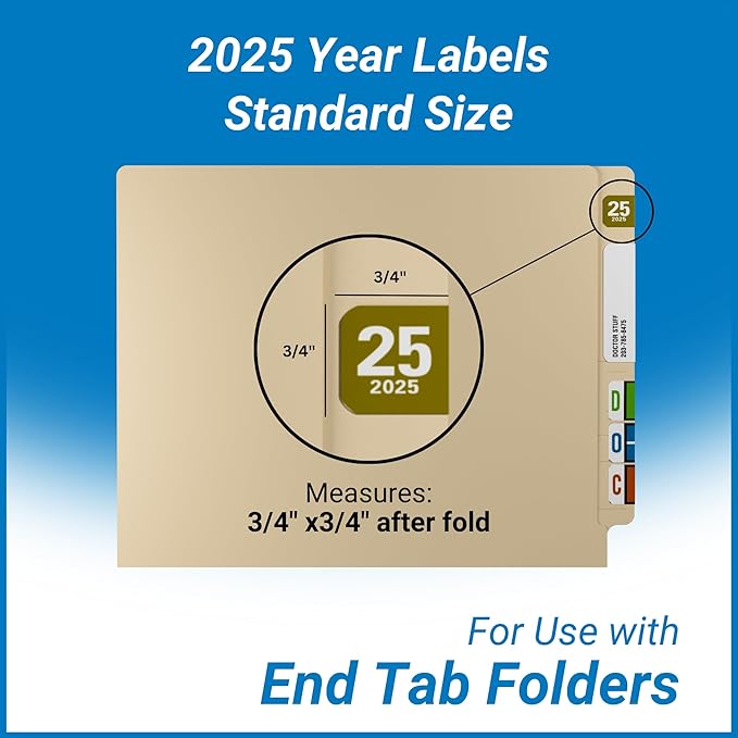 2025 Year Labels, Doctor Stuff 2025 Chart Stickers, Col'R'Tab/Tabbies Style - Image 5