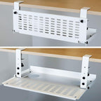 AEONS Universal Under Desk Cable Management Tray-Clamp Mount Hinged Swing