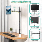 WALI Single Monitor Stand Desk Mount, 39 inch Tall Monitor Stand Fully - Image 5