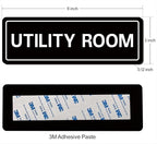 Utility Room Sign, Premium Durable Acrylic Material, Super Strong Adhesive - Image 2