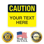 Custom Caution Sign, OSHA Sign, 24x30 Inches, Rust Free .063 Aluminum, Fade - Image 8