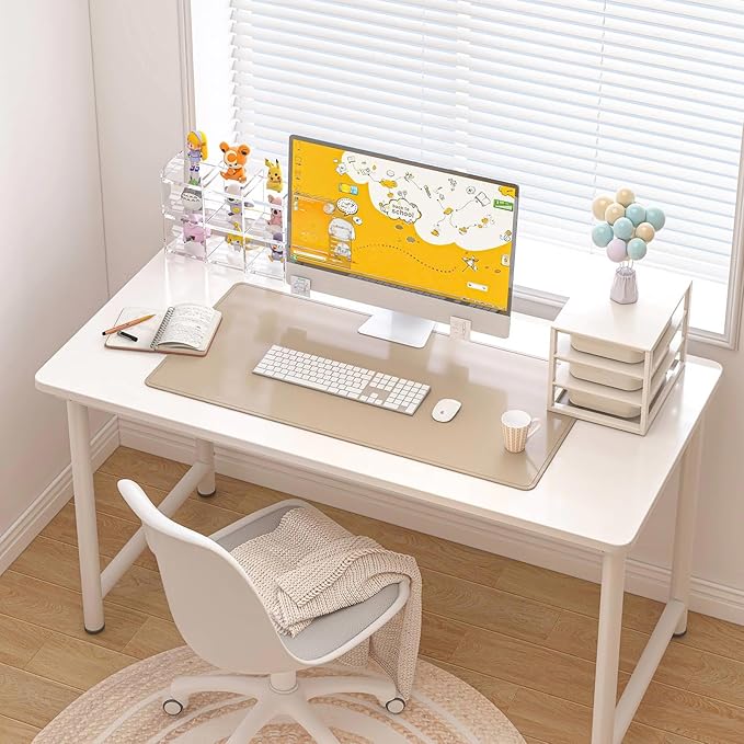 DAWNTREES Desk Mat Protector, PU Leather Desk Pad, Non Slip, Large Mouse Pad - Image 7