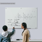 TOWON 6 x 4ft Glass Whiteboard Wall – Magnetic White Dry Erase Board - Image 2