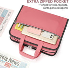 SEEKIND PU Leather Accordion File Organizer - Image 3