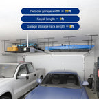 fleximounts 4x8 overhead garage ceiling storage rack adjustable, package contents