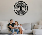 Personalized Tree of Life Metal Wall Art | Custom Monogram Family Last Name - Image 2