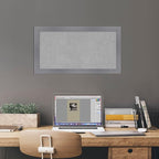 Amanti Art Grey Framed Magnetic Board 14x26 Small Vision Board - Image 6