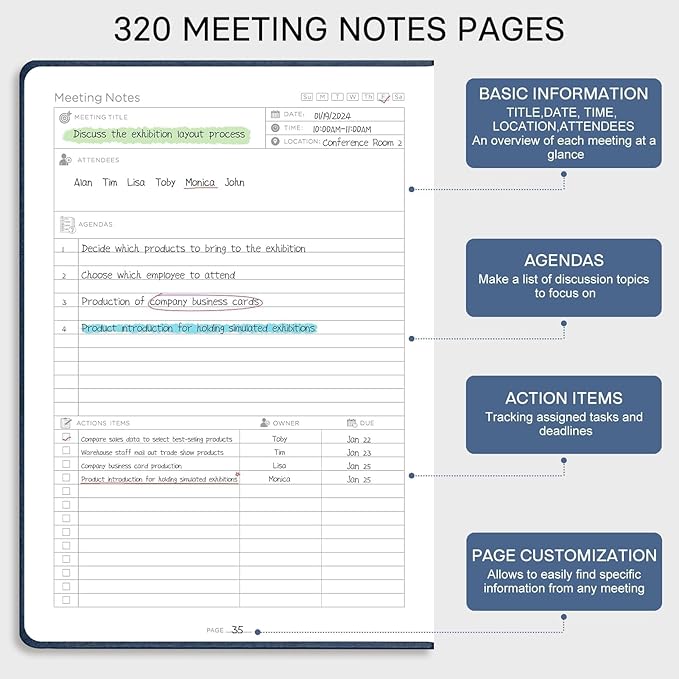 EMSHOI Meeting Notebook for Work - Image 3