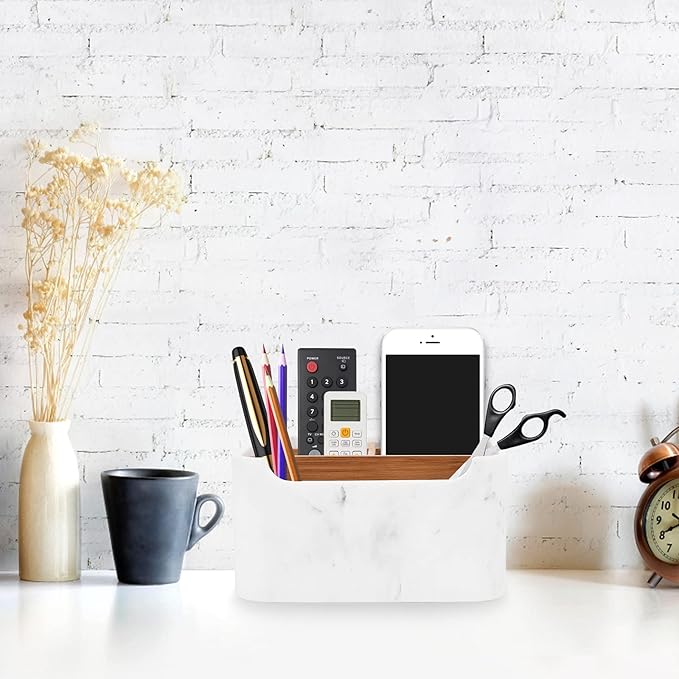 SZYRL Desk Organizer, Marble Remote Holder - Image 7