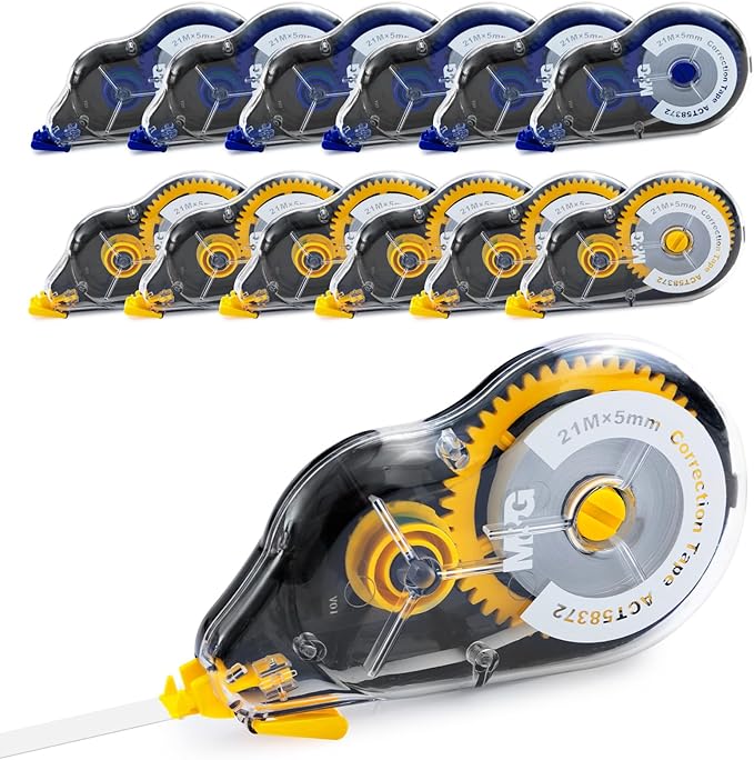 M&G 12 pack 68.9 Feet correction tape, 826.8FT/ 252M in total, Correction tape by MG