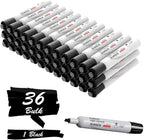 Comix Black Dry Erase Markers, Chisel Tip Whiteboard Markers, 36 Bulk Black by Comix