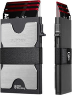 RUNBOX Slim Card Holder Wallet for Men, Minimalist RFID Blocking Wallet by RUNBOX