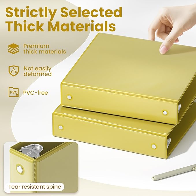 SUNEE 3 Ring Binder 1.5 Inch 1 Pack - Image 4