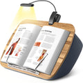 ergonov book pillow stand with 6500k reading light, main product view